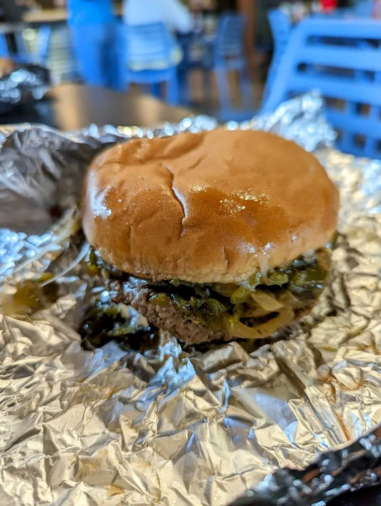 The Local Green Chilé Cheeseburger